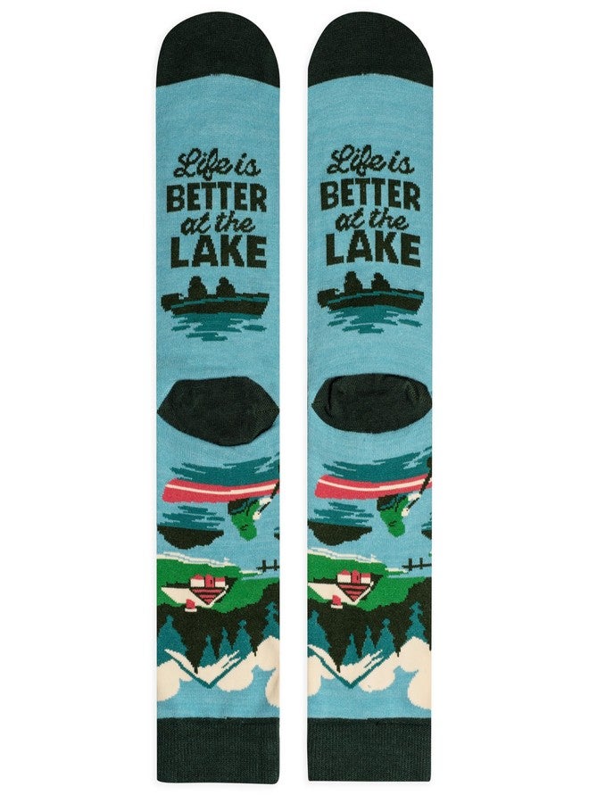 Lavley Life is Better at the Lake Socks - Fun Gift for Lake Lovers - for Housewarming, Souvenir, Christmas and More - Unisex One Size for Men and Women - Image 5